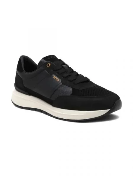 BOSS BLACK Bőr sneakers tornacipő Jace_Runn_lmme fekete
