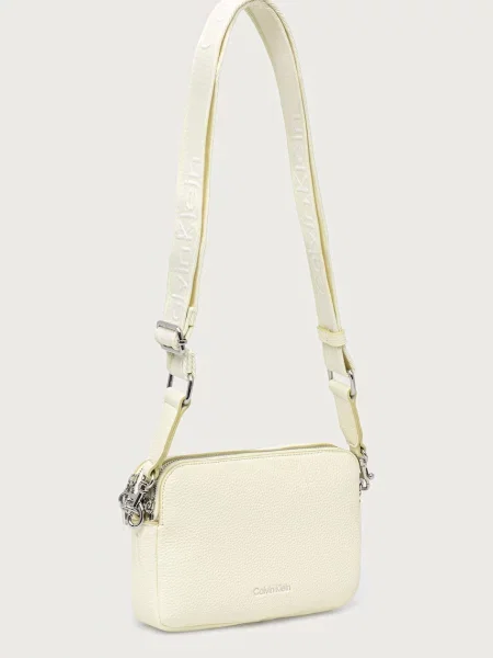 Calvin Klein crossbody kabelka z imitace kůže béžová