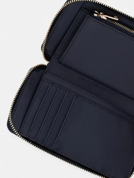 Tommy Hilfiger portfel z imitacji skóry granatowy
