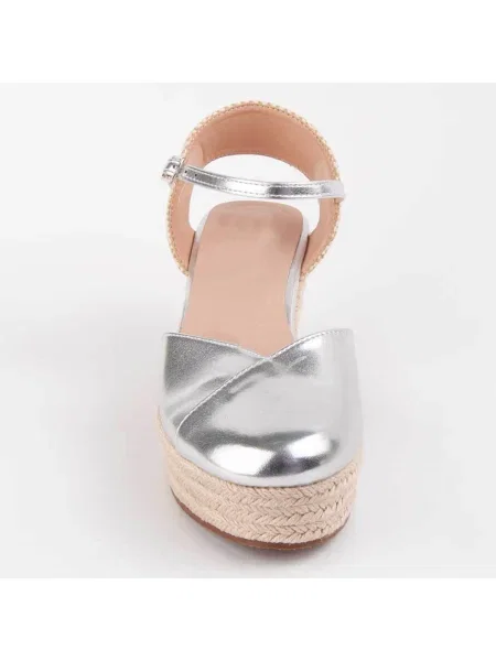 Pantofi Montevita argintiu