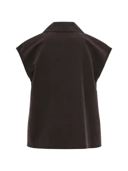 Top Patrizia Pepe cu model herringbone maro
