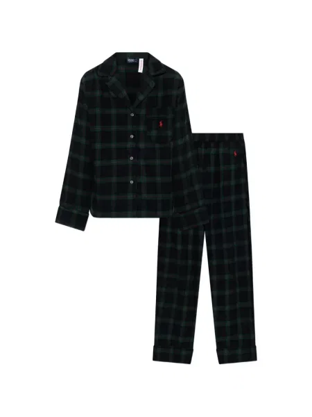 Pijamale Polo Ralph Lauren în carouri cu imagine roșu