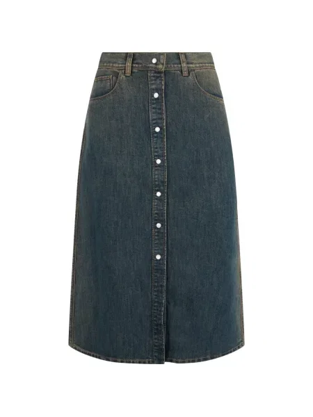 Fustă din denim Fendi albastru