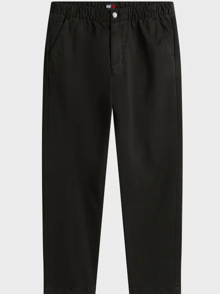 Чиносы Tommy Jeans из твилла черные