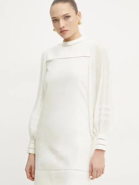 Twinset rochie din in bej