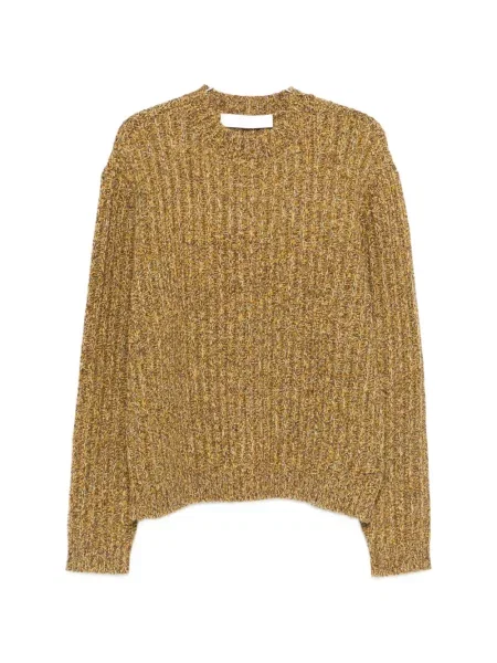 Sweter Séfr prążkowany brązowy