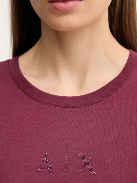 Футболка Armani Exchange бордовая