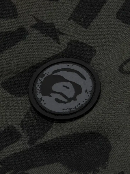 Pantaloni Aape By A Bathing Ape cu imagine gri