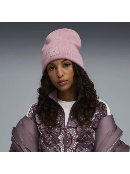 Głęboka czapka beanie Wardrobe Essentials różowa
