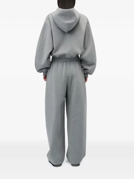 Hanorac cu glugă Alexander Wang cu imagine gri