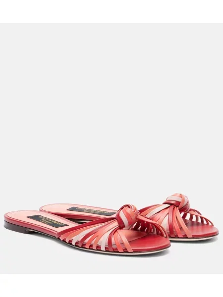 Sandale Dolce&gabbana din piele roșu