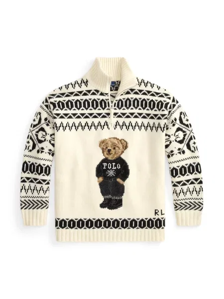 Polo Ralph Lauren Pulover maro / maro deschis / negru alb