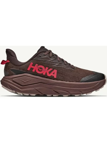 Buty do biegania HOKA Challenger 8 GORE-TEX brązowy czekoladowy różowe