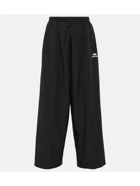 Pantaloni de trening Balenciaga din poplin negru