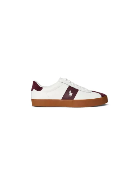 Sneakersy Polo Ralph Lauren skórzane białe