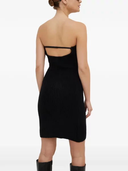 Rochie mini Herskind fără bretele de costum mini negru