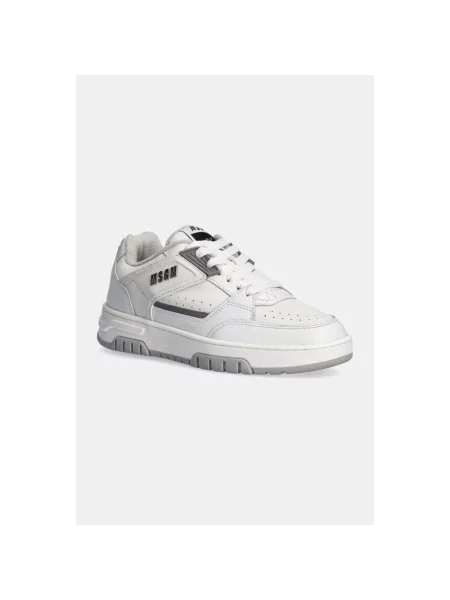 MSGM sneakersy skórzane biały