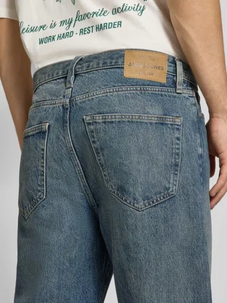 Jeansy o kroju straight fit model TED' Jack & Jones niebieskie
