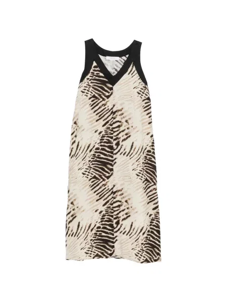 Rochie midi Dkny cu imagine cu decolteu în V