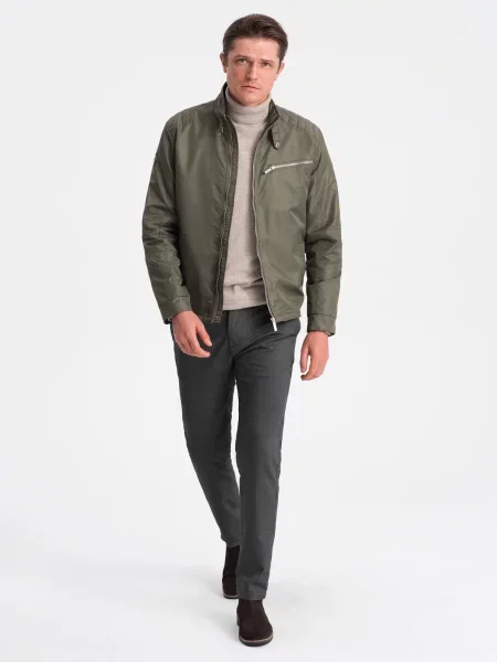 Geacă Ombre Clothing gri