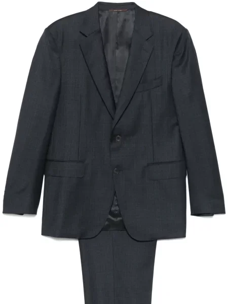 Costum Canali de lână de costum albastru