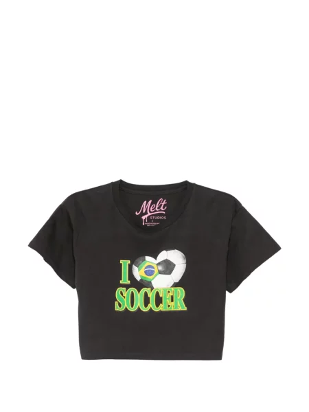Decupat tricou Melt cu imagine gri