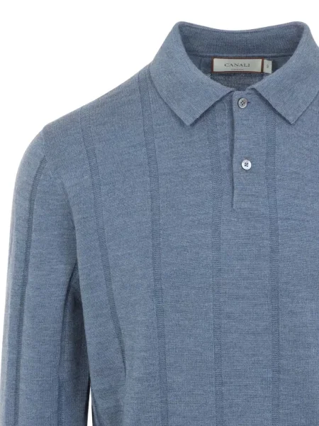 Tricou polo Canali albastru