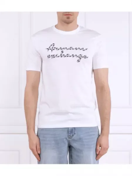 Armani Exchange Tricou alb