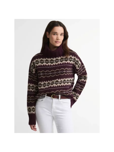 Lniany sweter Barbour