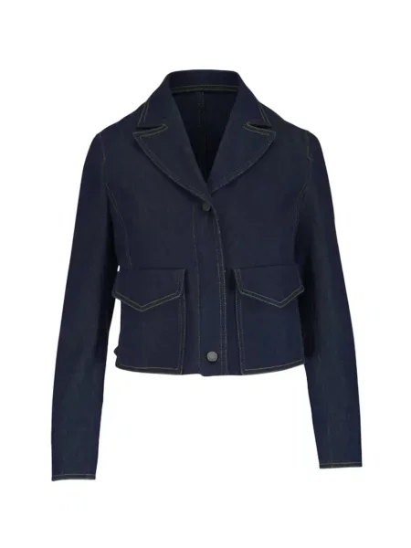 Geacă de blugi Akris Punto albastru