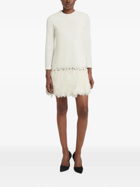 Rochie mini Safiyaa cu pene alb