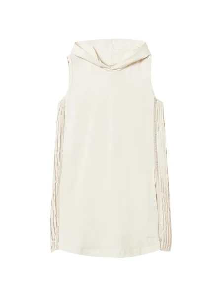 Rochie mini Twinset plisată de costum alb