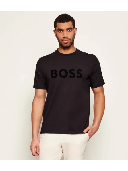BOSS Tricou TS_Iconic Logo negru