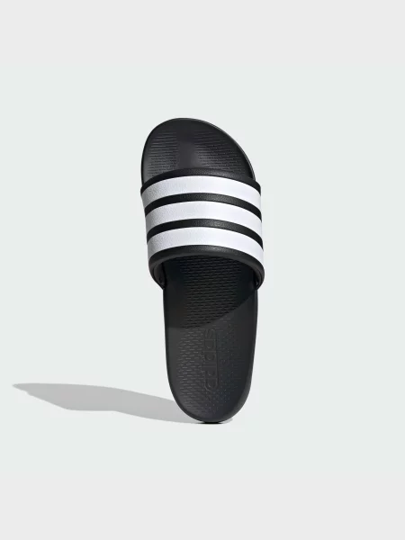 Синтетический шлепанцы Adidas черные