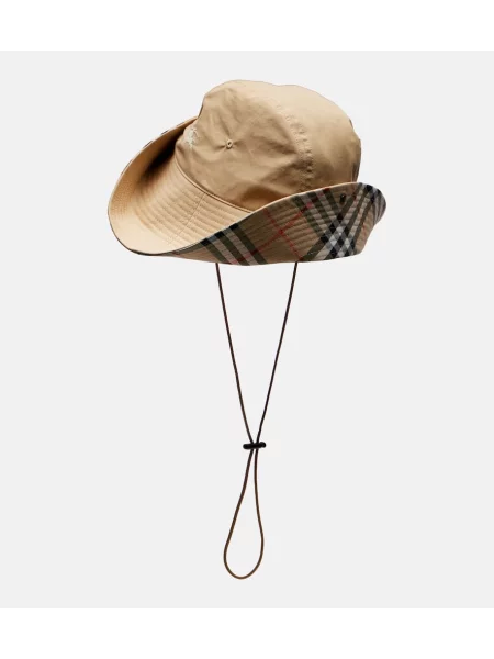 Căciulă Burberry în carouri bej