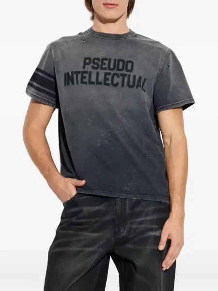 Tricou Misbhv zdrențuiți gri