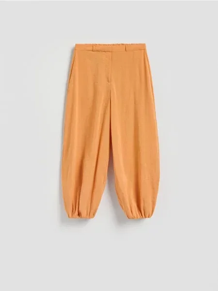 Reserved Pantaloni cu conținut ridicat de modal portocaliu