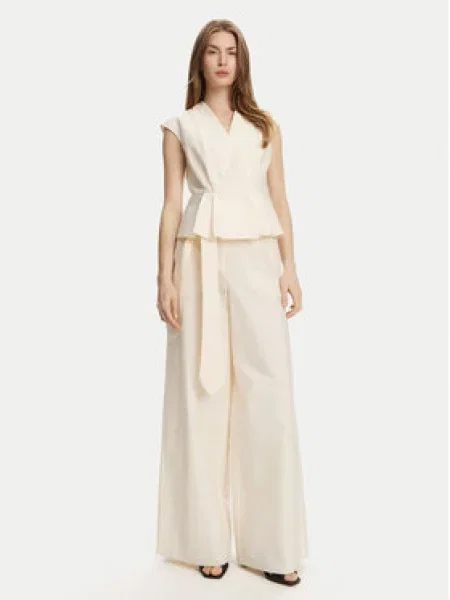 Marella Palazzo kalhoty Luca Écru Wide Leg