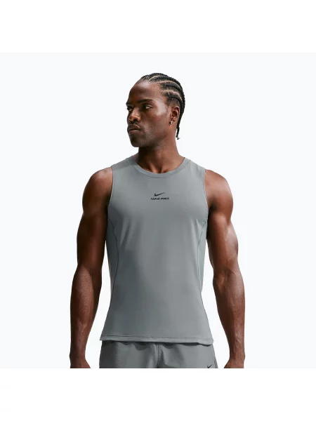 Tricou de antrenament bărbați Nike Pro smoke grey/black negru