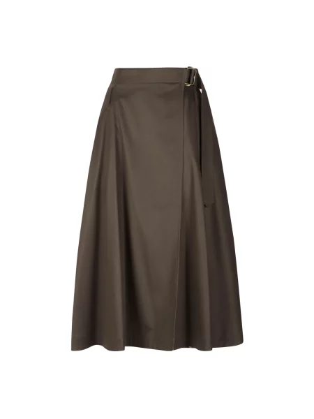 Spódnica midi Burberry brązowa