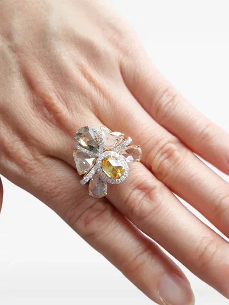 Cocktail inel Hyt Jewelry argintiu