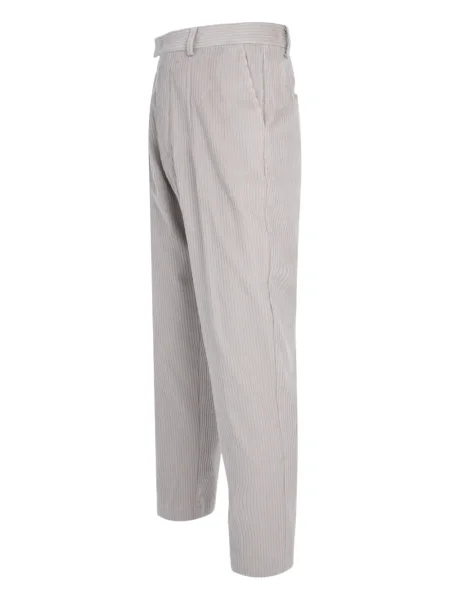 Pantaloni Gaelle de catifea cord plisate gri