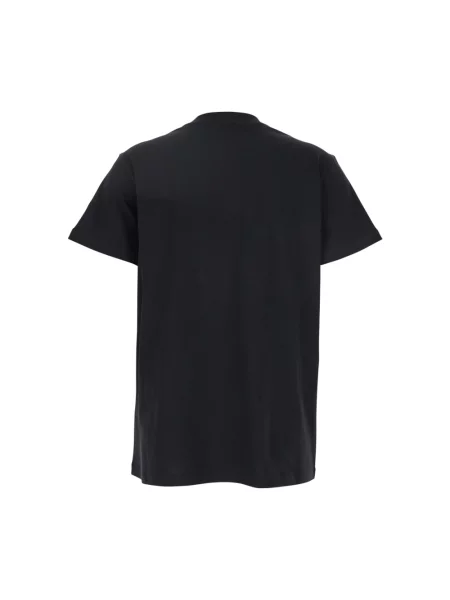 Haftowana koszulka Moncler czarna