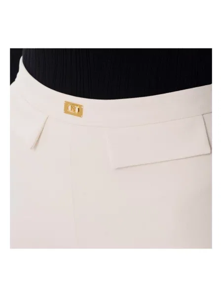 Pantaloni Elisabetta Franchi alb