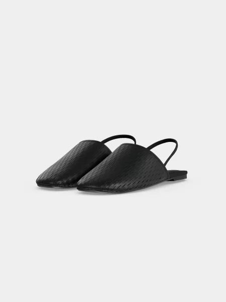 Calvin Klein Odprte balerinke črna