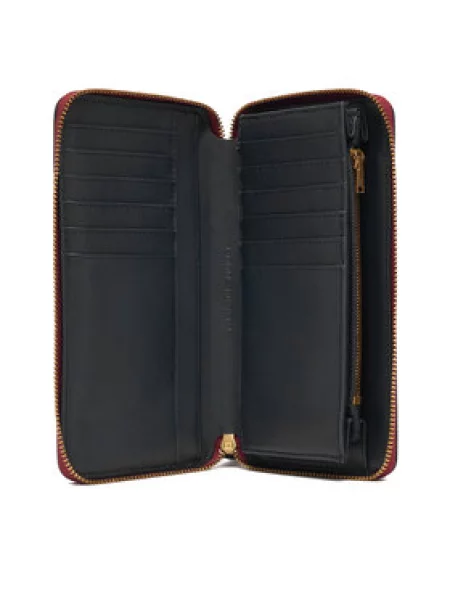 Peněženka Tommy Hilfiger Th Leather Lrg Za Wallet červená