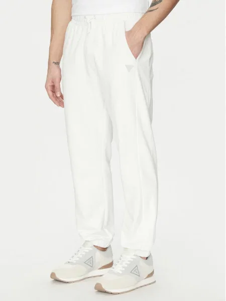Guess Teplákové kalhoty bílá
