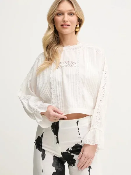 Блуза Twinset дамска с апликация бяло