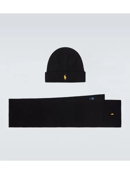 Volneni šal Polo Ralph Lauren črna