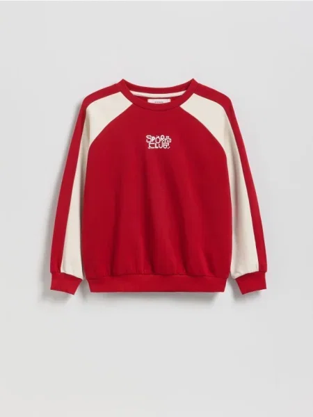 Reserved Bluza oversize czerwony